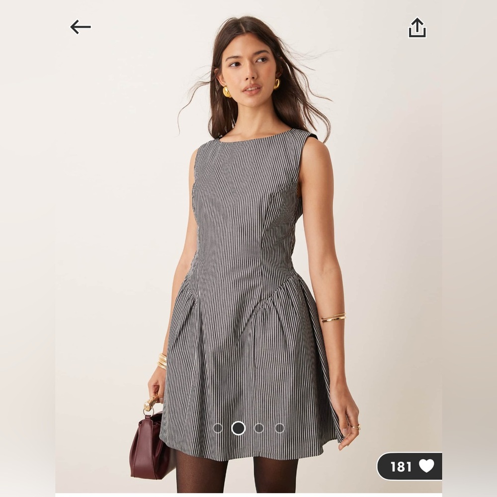 Glamorous ASOS mini godet dress NWOT US 4